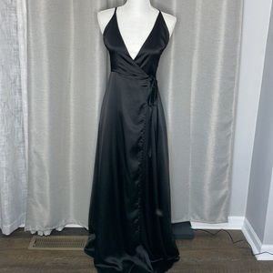Lulu’s Black Formal Wrap Dress
